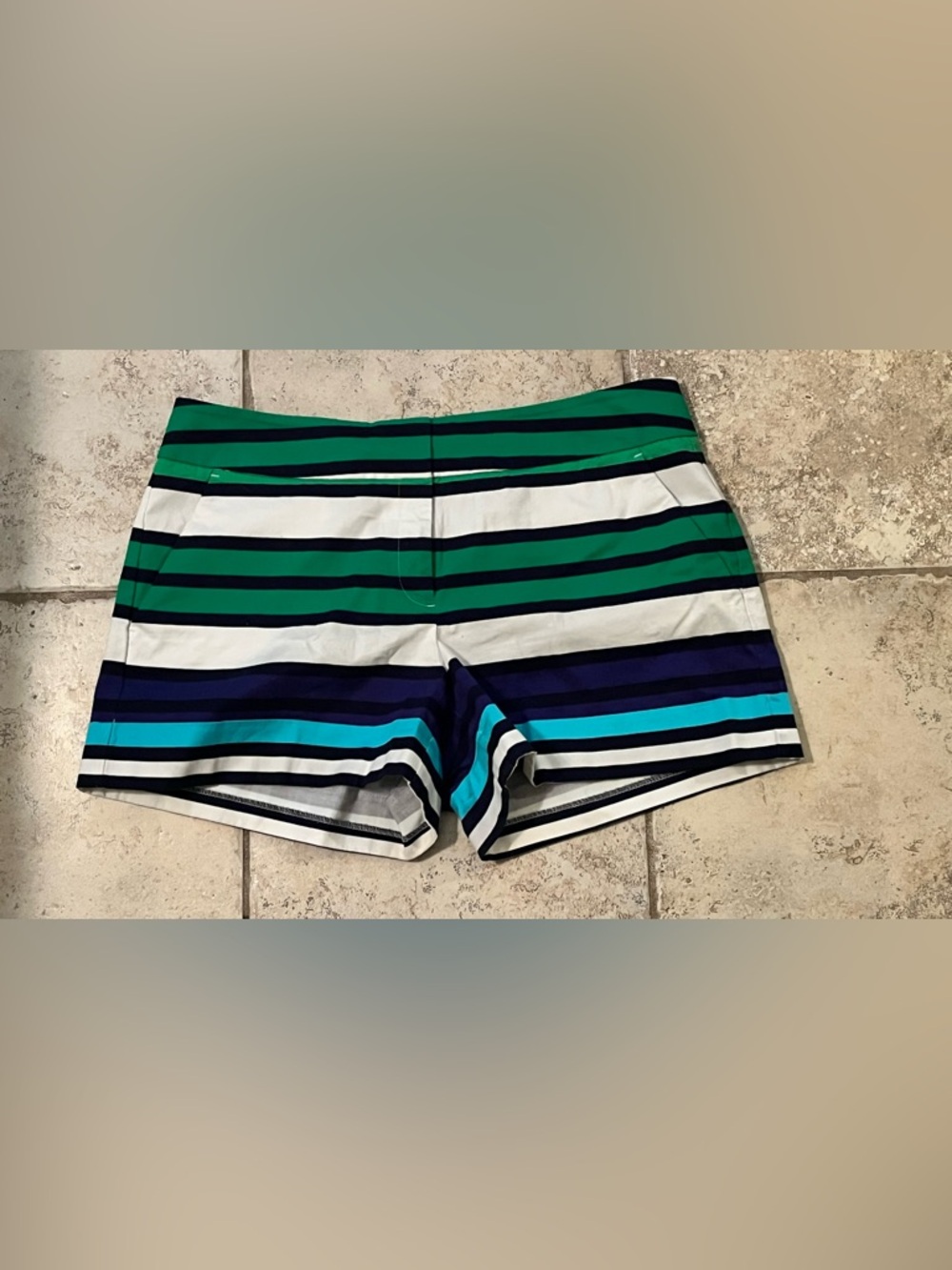 New York & Co. 7th Ave. Striped Shorts